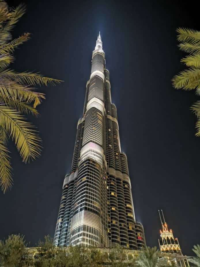 Burj Kalifa at night